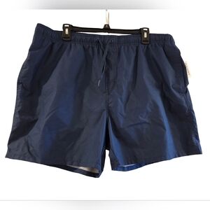 Old Navy Men's Navy Blue Swim Trunks 6" Inseam Size XL NEW